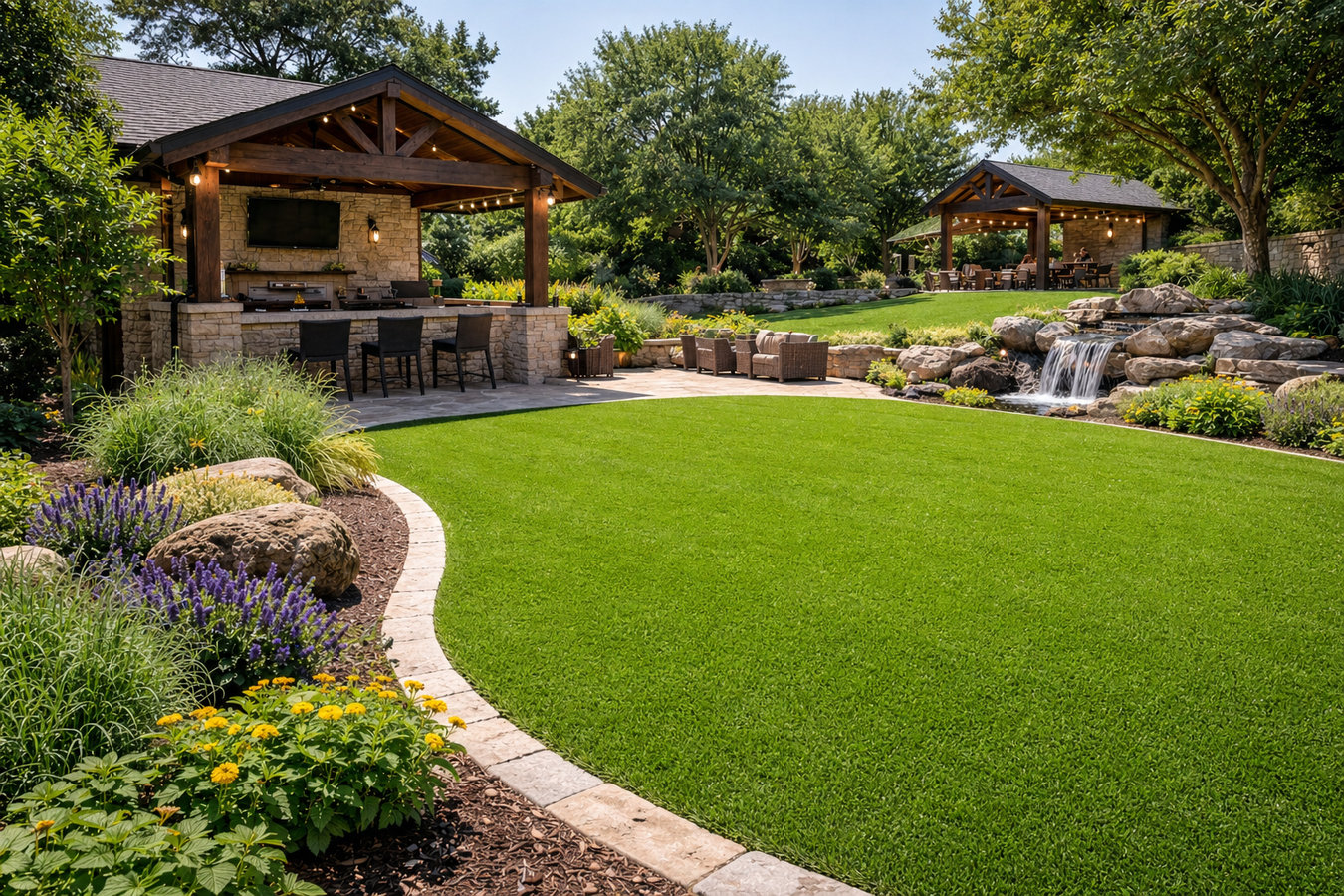 Commercial turf installation in Winter Haven, FL